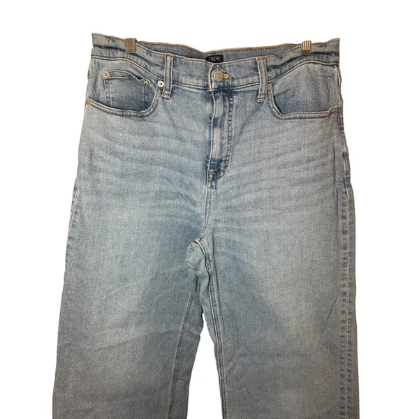 J Crew Classic Wide Leg Jeans Light Wash‎ Size 29 - Image 3