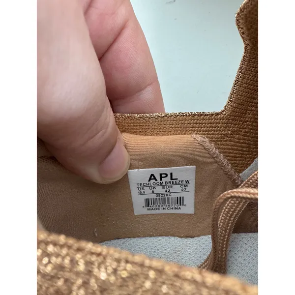 APL TechLoom Breeze Womens 10.5 Metallic Rose Gold Copper Running Shoes 0822XC - Image 3