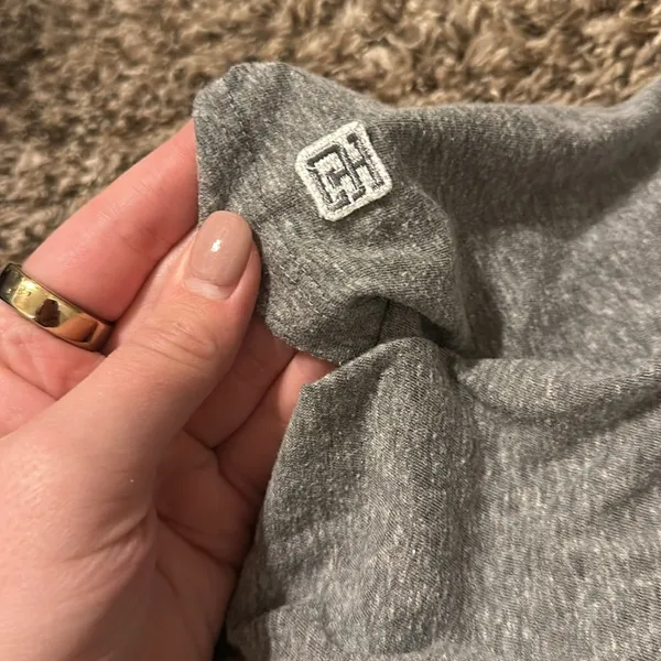 Tailgate Dallas Cowboys Cropped T-Shirt Medium Grey - Image 7