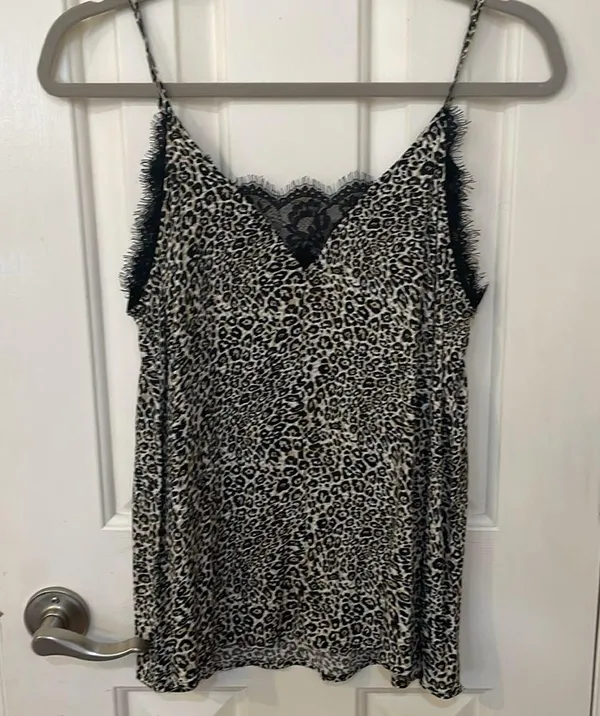Cheetah lace top Brown - Image 3
