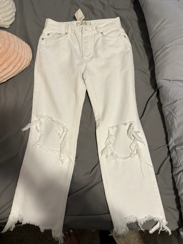 Free People Tapered Baggy Boyfriend Jeans - Image 6