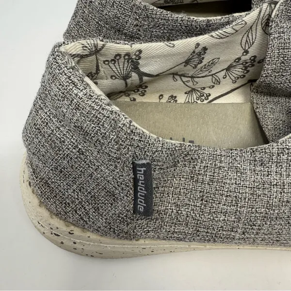 Hey Dude Grey Wendy Linen Slip-On Shoes Size Women’s 7 - Image 3