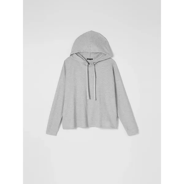 Eileen Fisher‎ Hoodie Waffle Knit Top Womens Medium Loungewear Boxy - Image 4