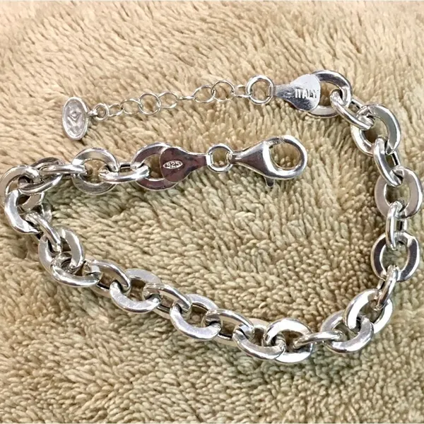 SILPADA Women’s Sterling Silver Rolo Open Interconnencted Link Bracelet - Image 5