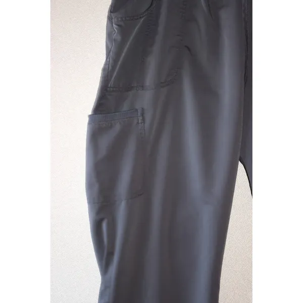Scrubstar Cargo Scrub Pants Women XL Dark Gray Good Drawstring Medical Uniform - Image 2