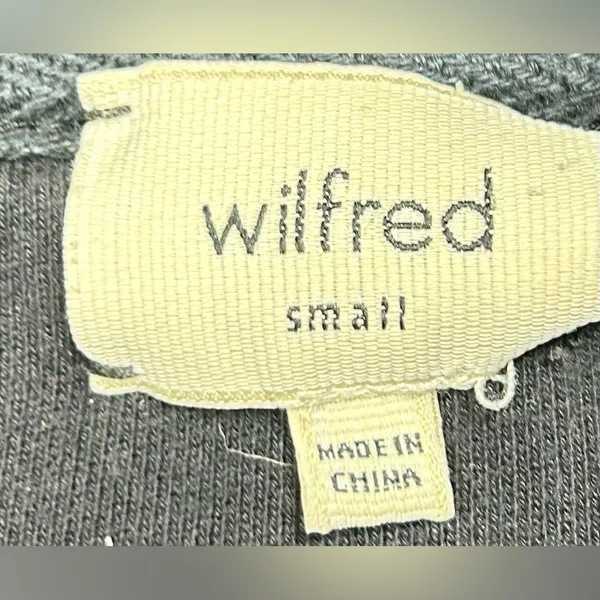 Wilfred Aritzia Women Size S Black Diderot Cocoon Cardigan Pockets Open Sweater - Image 2