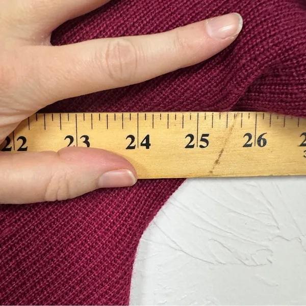 City Chic Burgundy Boat Neck Slouchy Sweater Womens 16 Boho Casual Oversized - Image 7