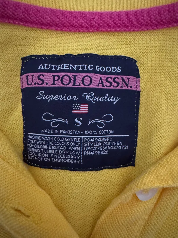 Yellow Ralph Lauren Polo T-Shirt - Image 4