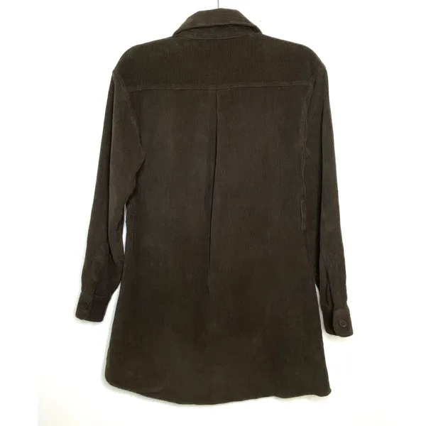 VTG Style Asos Corduroy Cotton Front Button Clueless Layer Shacket 4 (no belt) - Image 2