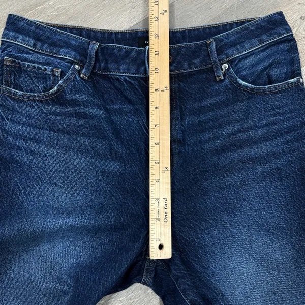 Express 90s High Rise Stretch Skinny Jeans‎ Dark Blue Size 10 Long - Image 13