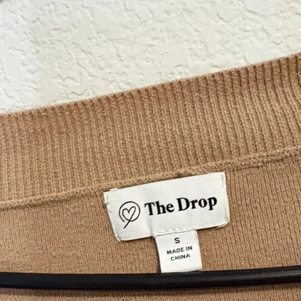 The Drop tan V-Neck Sweater and Jogger Set Small - Image 4