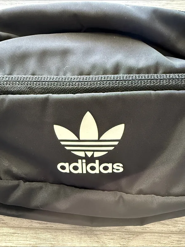 Adidas Black Trefoil Belt Bag - Image 2