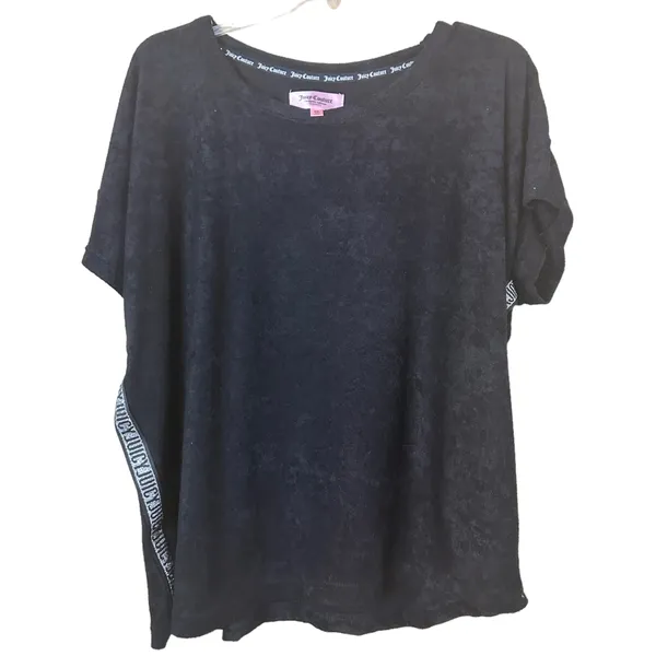 Juicy Couture Black Terry Pajama Set - Image 4