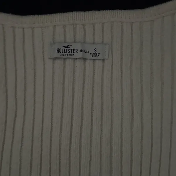 Hollister cream ribbed knit long sleeve dress, heavy, nice fabric - Image 4