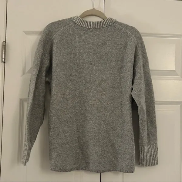 allbirds‎ boiled merino wool pullover sweater in natural grey, size medium - Image 10
