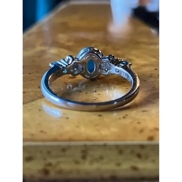 Sleeping Beauty Turquoise Blue Apatite Sterling Silver Ring Size 10 - Image 4
