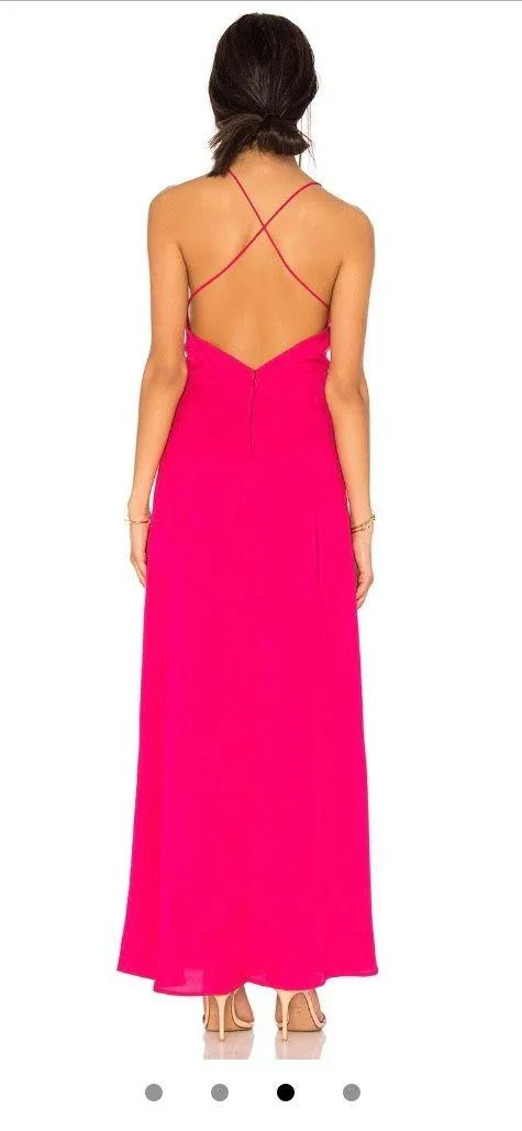 Hot Pink Formal Maxi Dress - Image 3