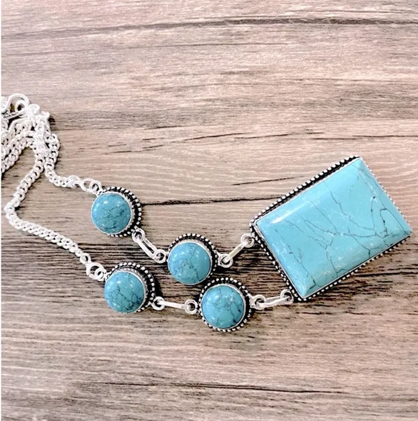 Santa Rosa Turquoise Necklace/Earrings - Image 5