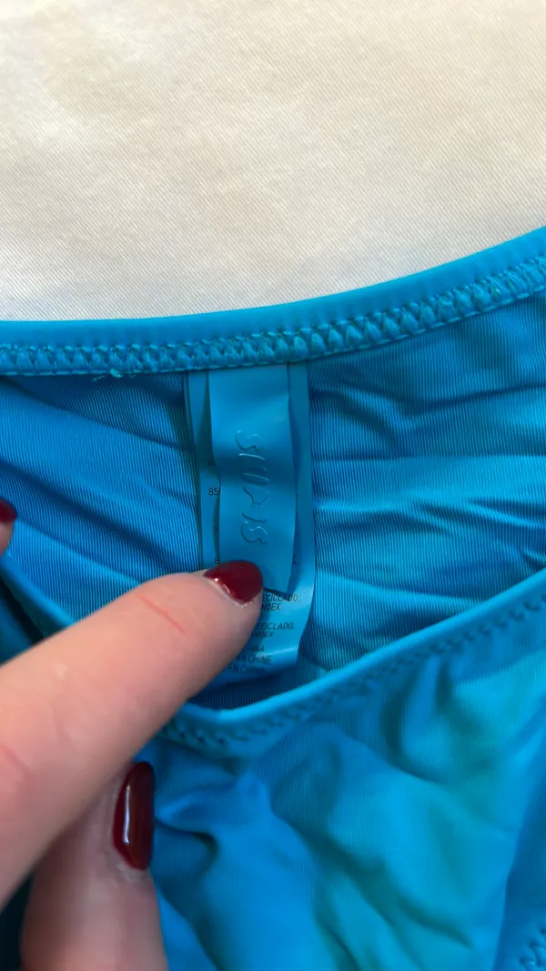Skims Blue Strappy Bikini Bottoms - Image 4