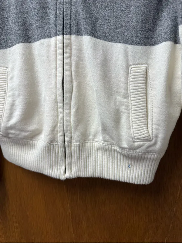 American Eagle Outfitters Faux Fur Hood Sweatshirt Full Zip Large NEW READ Y2K - Image 5