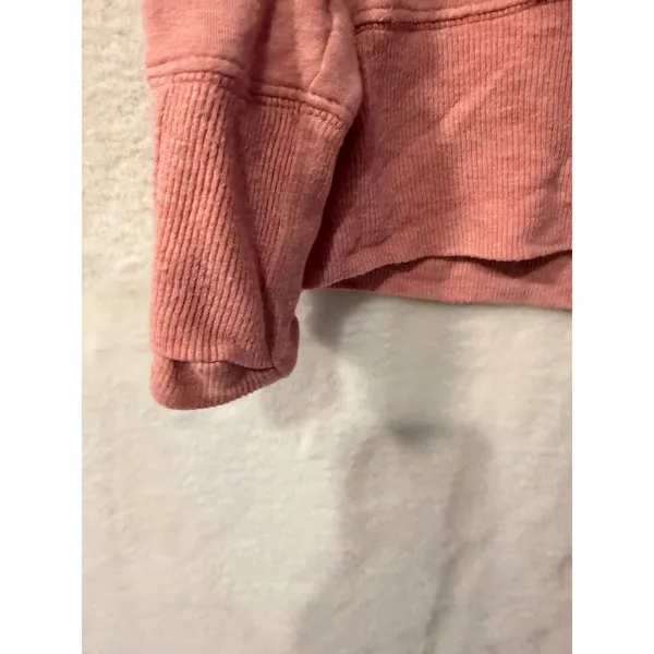 Athleta Coaster Luxe Sweatshirt Womens XL Pink Mock Neck Tencel Fleece Pullover - Image 6