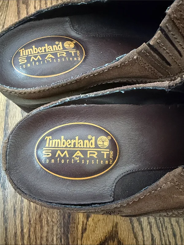 Timberland Women’s Brown Suede Slip-On Clogs Size 8 - Image 2