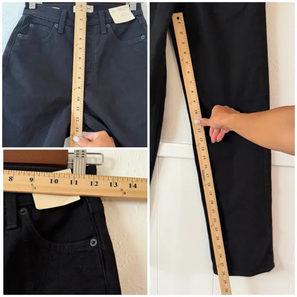 Universal Thread Highest Rise Straight Size 00 Black Jeans Women’s NWT Stretch - Image 5