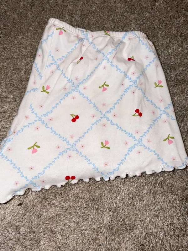 Wild Fable Fruit & Flower White Sleep Shorts - Size Medium - Image 2