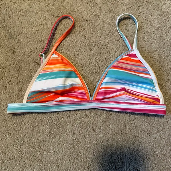 NWOT L*Space Gabrielle Positano striped bikini top - Image 2