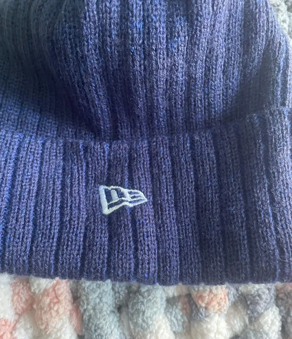 New Era Navy Bobble Hat - Image 2