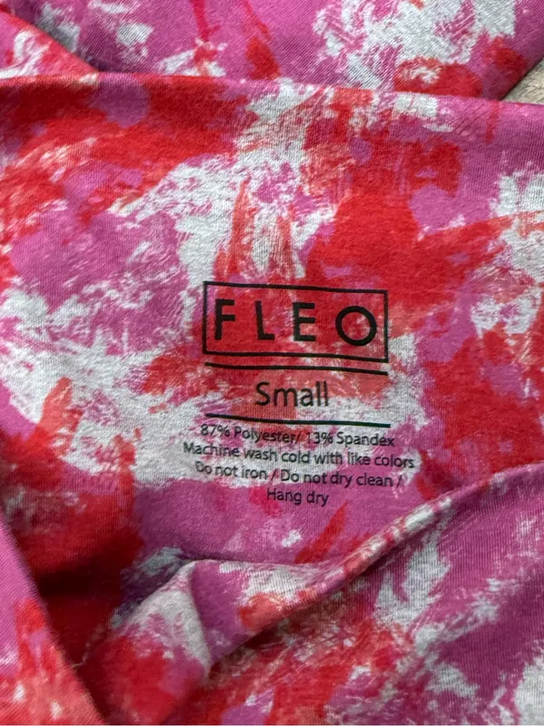 FLEO‎ pink and red leggings size small - Image 4