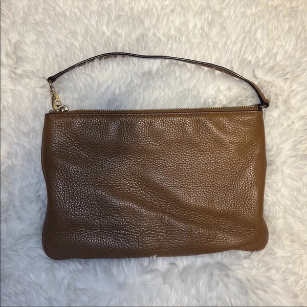 Michael Kors brown leather wristlet - Image 3