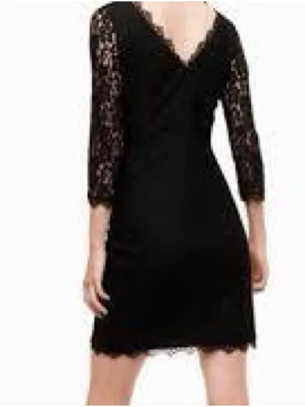 Babaton Black Lace Sleeve Sheath Dress 1164 - Image 2