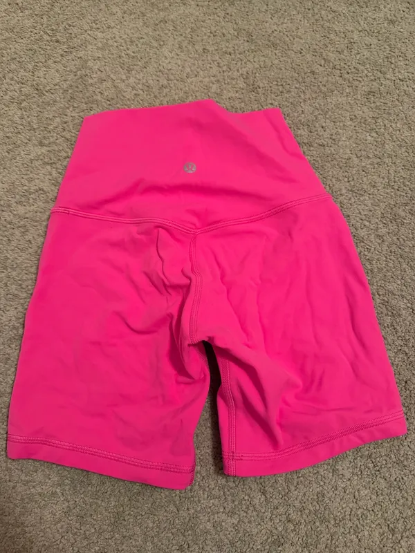 Lululemon Sonic Pink Align Shorts 6" - Image 2