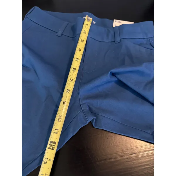 Old Navy Pixie Ankle Pants Blue Mid-Rise Slim Trousers 379641-11-1 Size 2 - Image 4