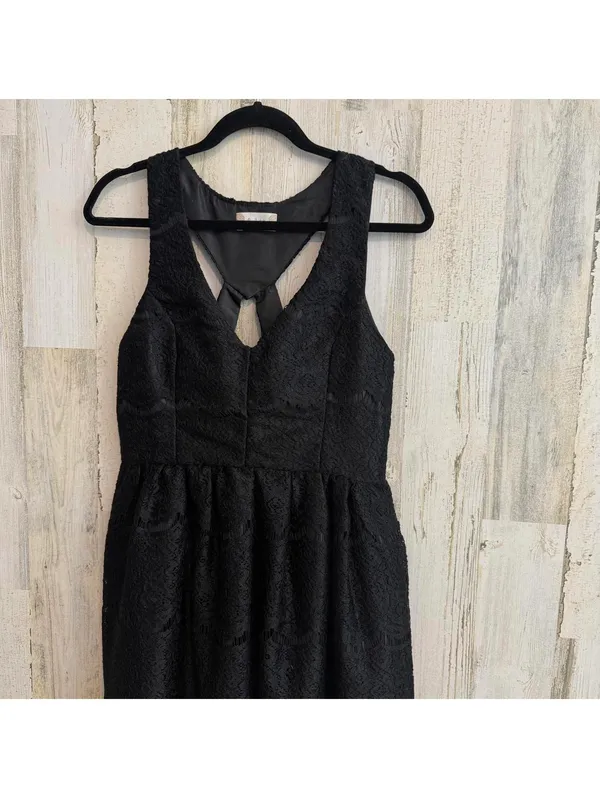 Altar’d State Black Lace Fit & Flare Cutout Party Dress Large - Image 3