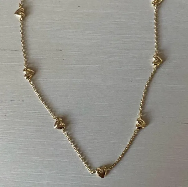 Madewell NWOT gold dainty heart necklace - Image 2