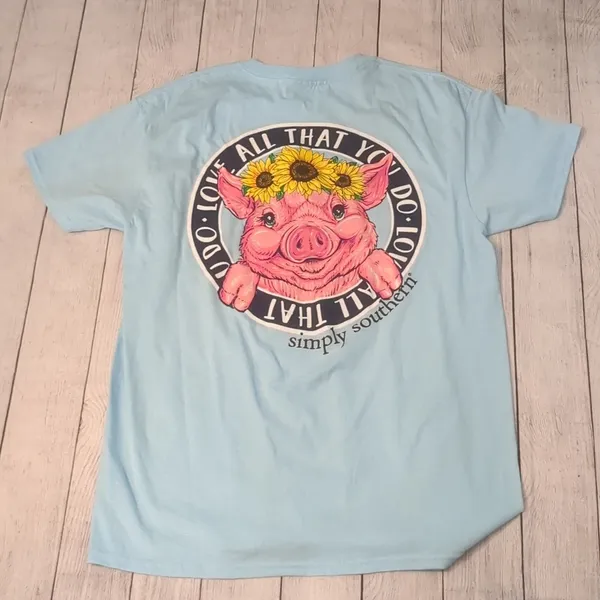 Simply southern All that you do pig tee size medium - Image 4