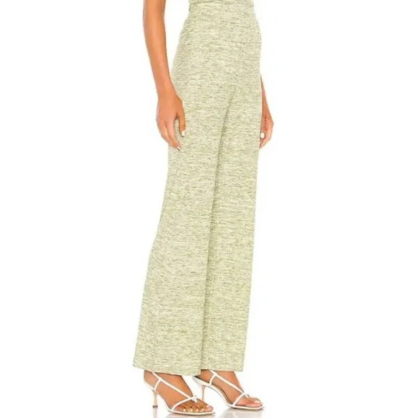 Song of Style Ribbed Emmett Pants in Green Heather Sz. M - Image 2