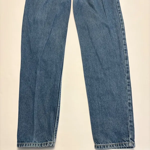Levi Strauss Signature Relaxed Fit Jeans Womens 8 Long Blue Denim High Rise W29 - Image 3