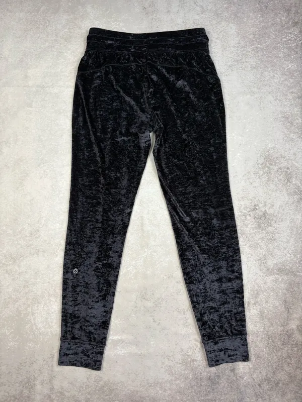 Lululemon Black Crushed Velvet Velour Three Piece Set - Image 7