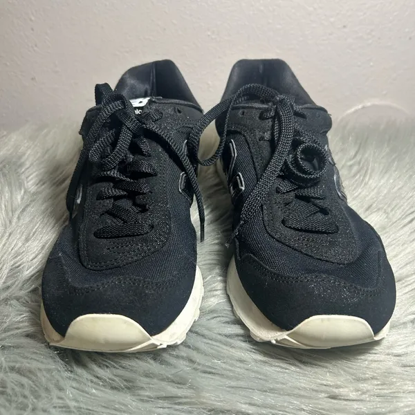 New Balance 515 Women’s Black Purple Sparkle Suede Mesh Sneakers Size 9.5 - Image 5