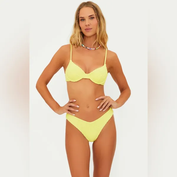 Beach Riot Vanessa Bottom Citrine Crush Terry, Size Large , $88 - Image 8