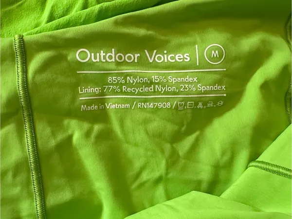 Outdoor Voices‎ Grasshopper Green Cross Back Mini Dress - Image 3