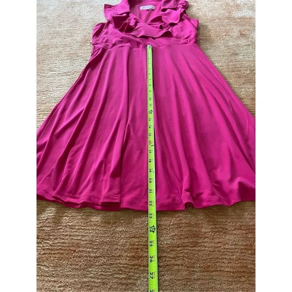 STUDIO 1 Pink faux wrap dress Size 6 - Image 5