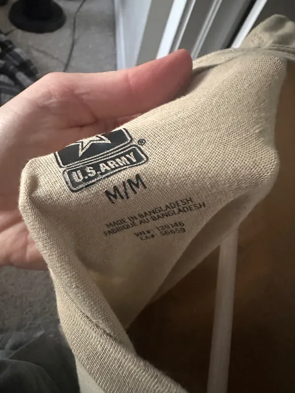 US Army Long Sleeve Tan Size M - Image 4