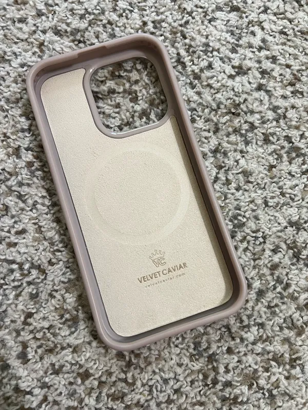 iPhone 14 Pro Velvet Caviar Nude Checkered case - Image 2