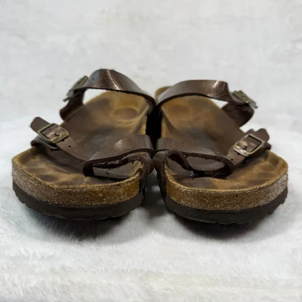Birkenstock Mayari Metallic Copper Bronze Sandals EU 39 L8-8.5 Strappy Slide - Image 2
