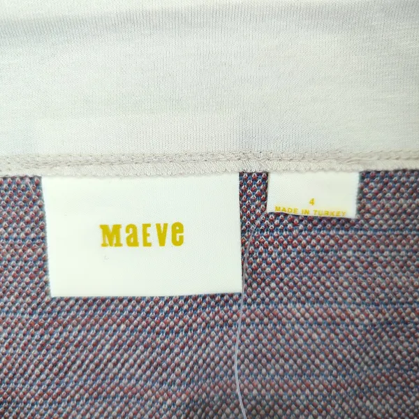Maeve Anthropologie Tweed Mini Skirt Fringe Hem Multicolor Size 4 NWT‎ Boho - Image 4