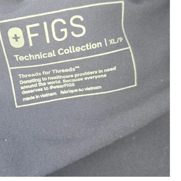 FIGS Scrub Pants Womens XL Petite T21003P Navy Blue Straight Leg EUC - Image 3